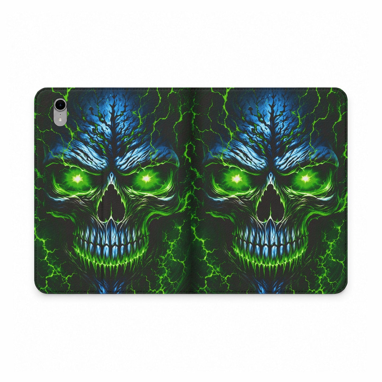 NecroVolt™ Tablet Folio Case for iPad | Skull Wallet Case with Stand
