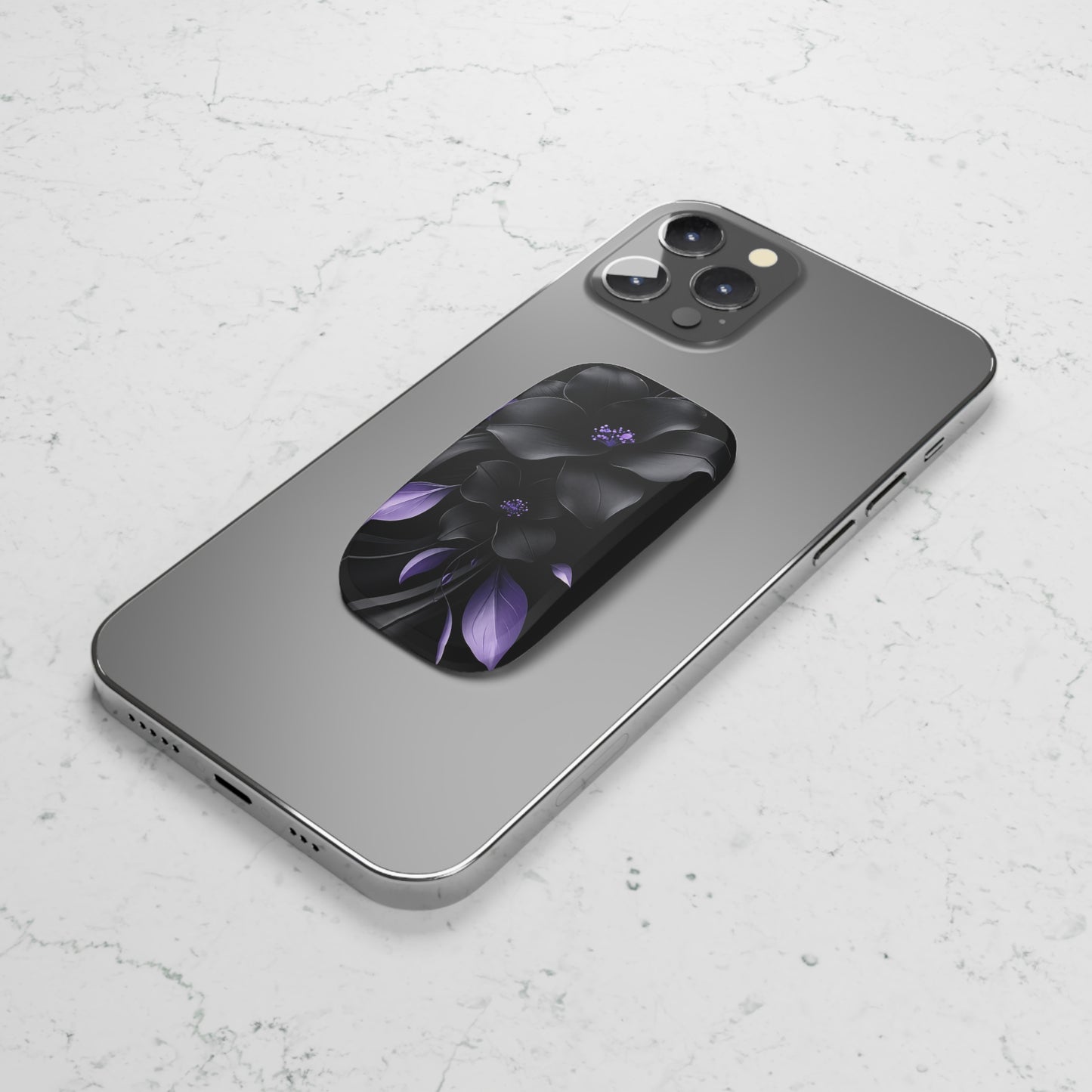 Midnight Lavender™ Phone Click-On Grip | Reusable Phone Grip & Kickstand