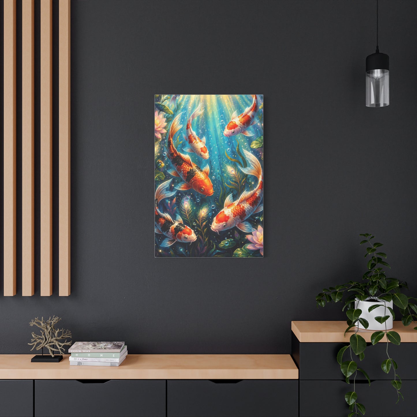 Koi Serenity™ Matte Stretched Canvas Wall Art (1.25")