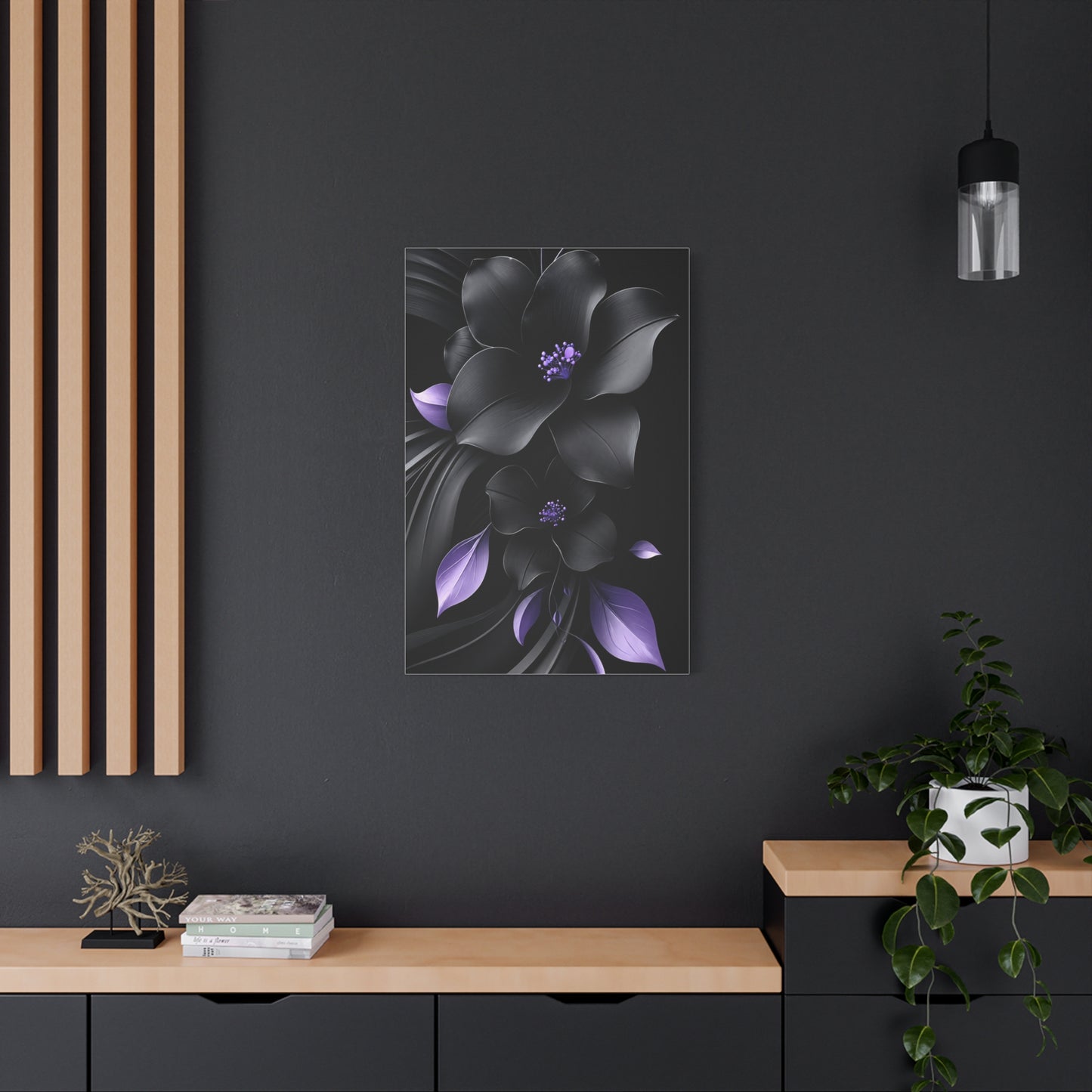 Midnight Lavender™ Matte Stretched Canvas Wall Art (1.25")