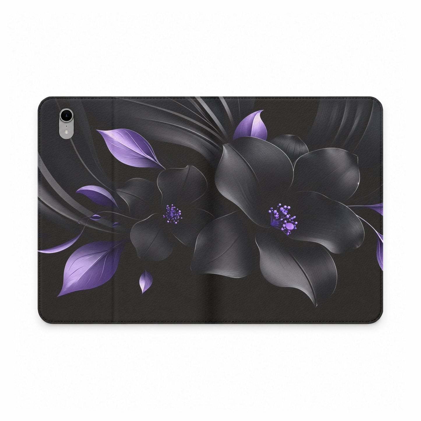Midnight Lavender™ Tablet Folio Case for iPad | Premium Vegan Leather Wallet Cover