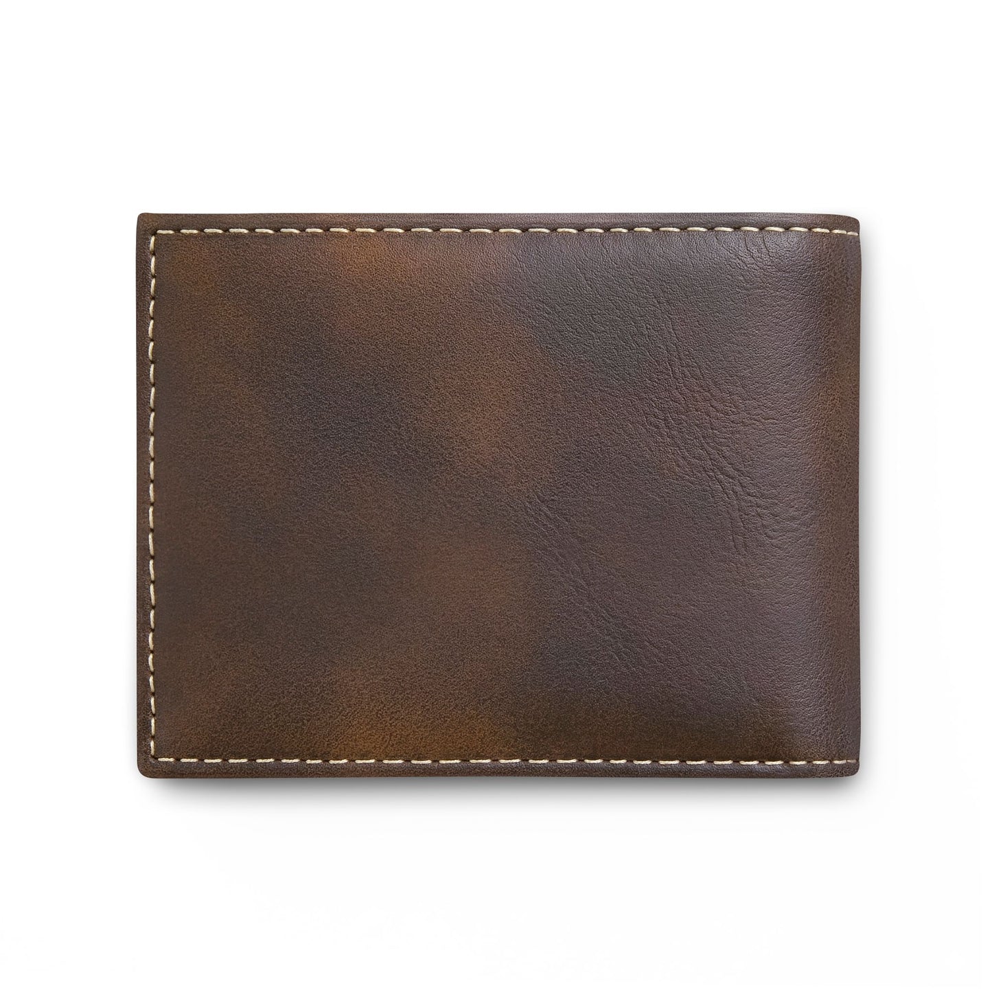 Personalized Monogram RFID Bi-Fold Wallet with Flip-Up ID Holder | Custom Engraved Initials Wallet