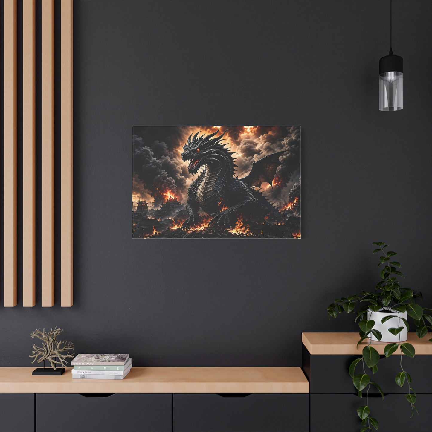 Ashen Dominion™ Matte Stretched Canvas Wall Art (1.25")