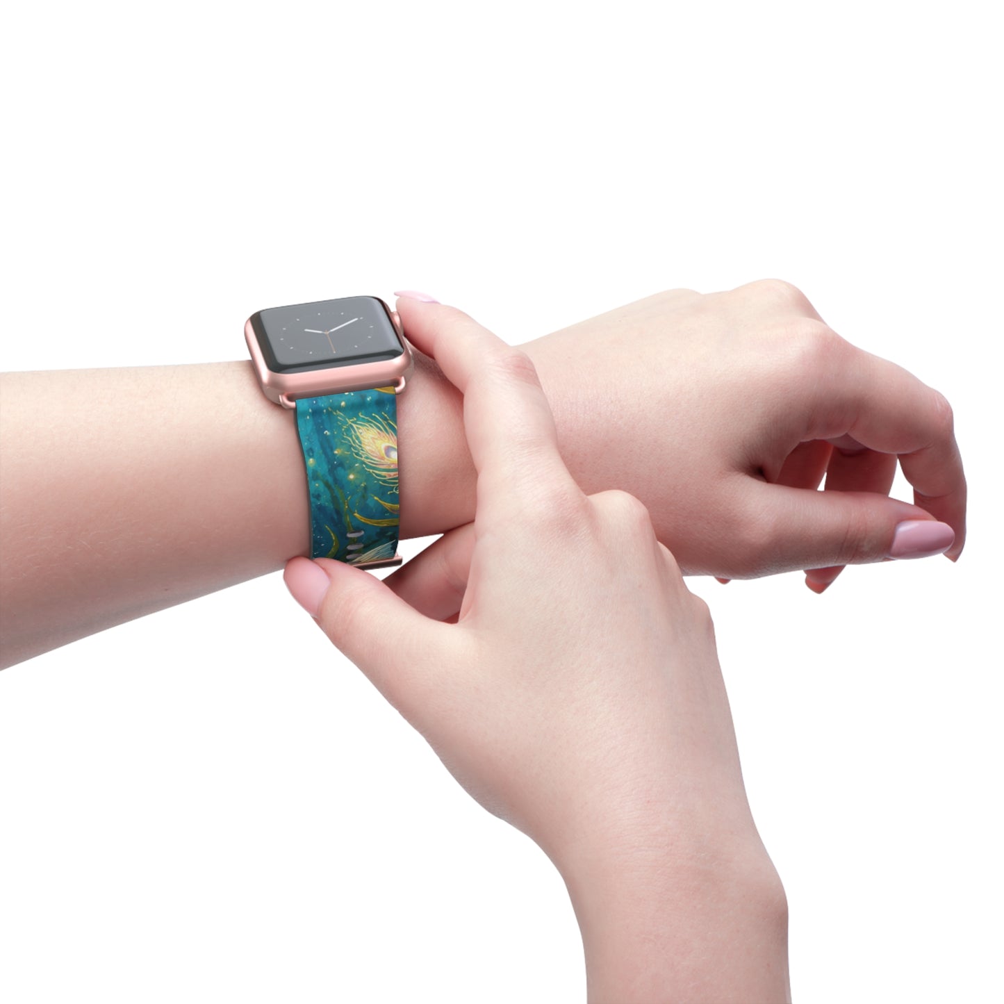 Koi Serenity™ Premium Faux Leather Apple Watch Band