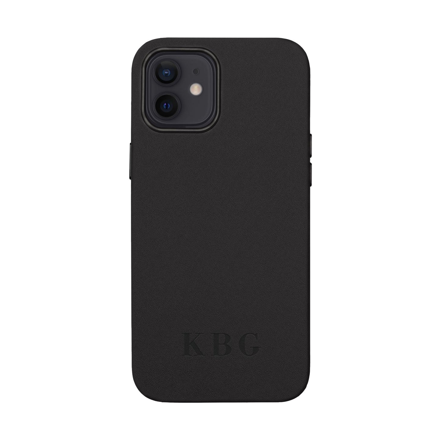 Étui de téléphone en cuir PU gravé sur mesure | Monogramme personnalisé
