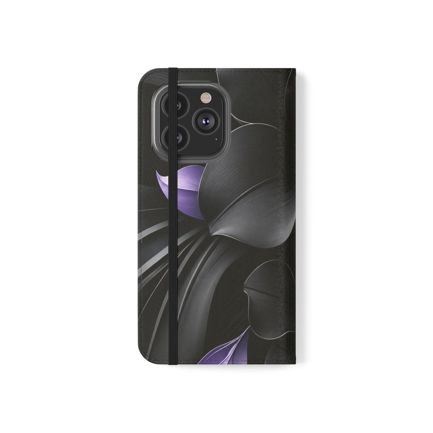 Midnight Lavender™ Flip Case for iPhone | Premium Vegan Leather Wallet Case