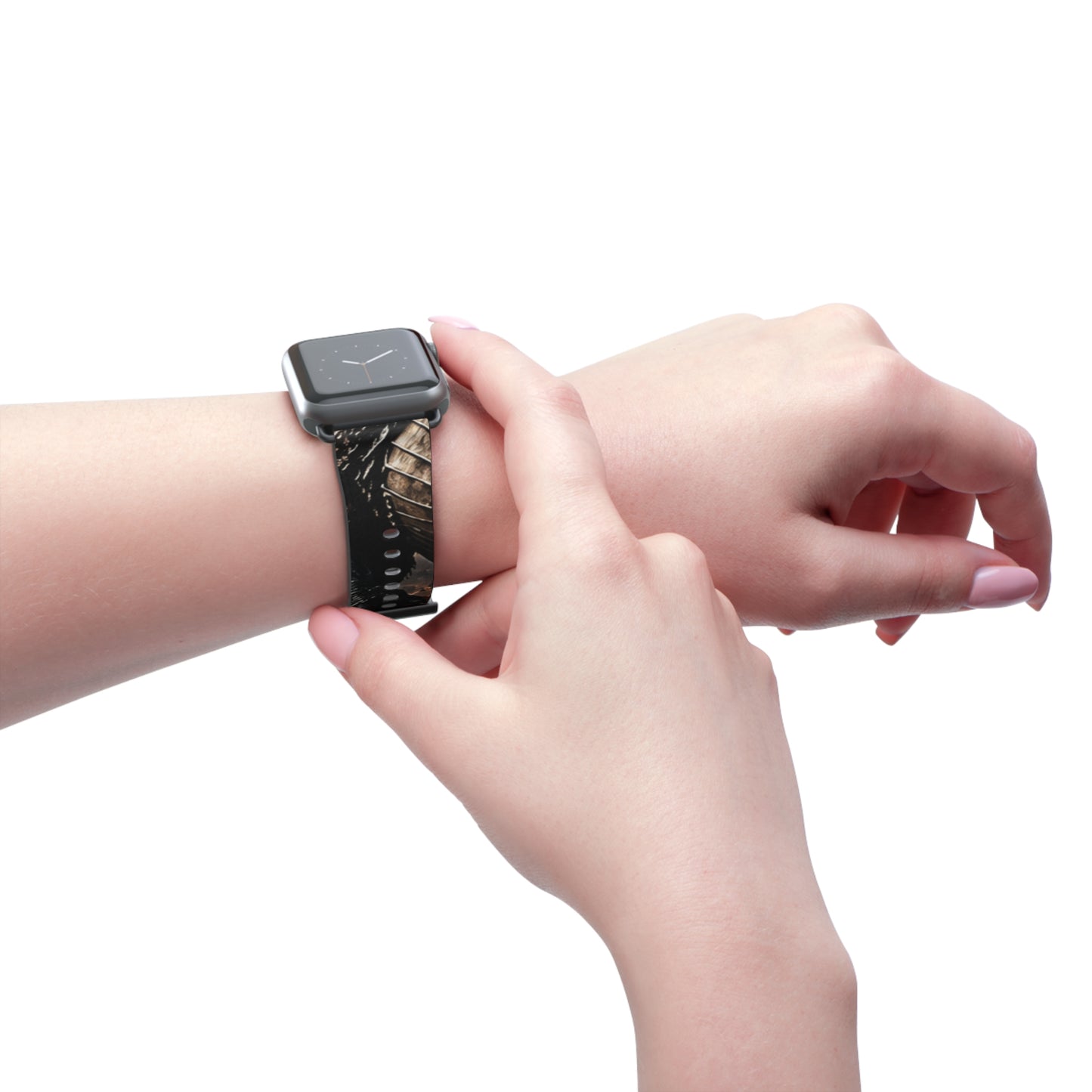 Ashen Dominion™ Apple Watch Band | Dragon Faux Leather Watch Strap