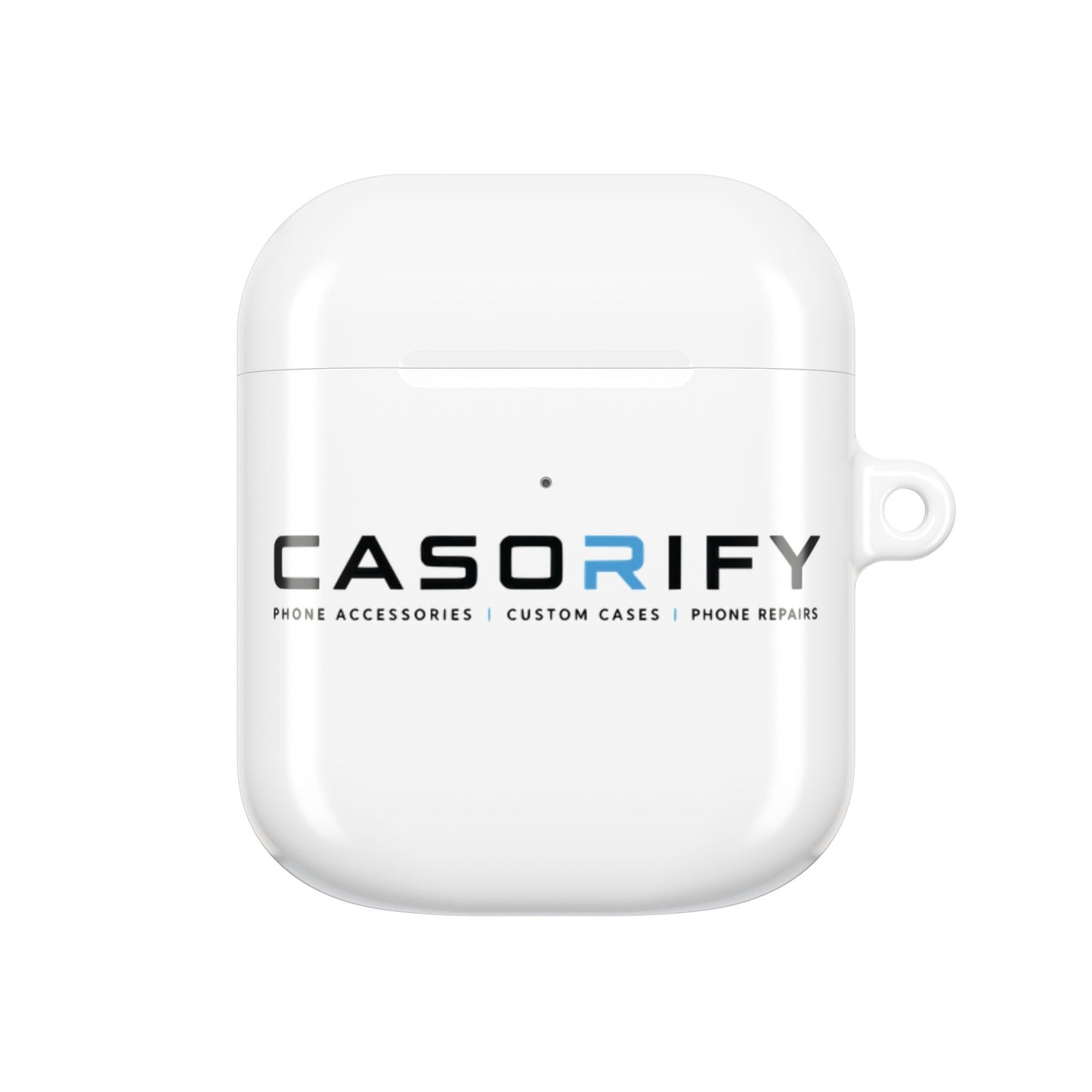 Coque de protection Casorify® Premium pour AirPods avec mousqueton