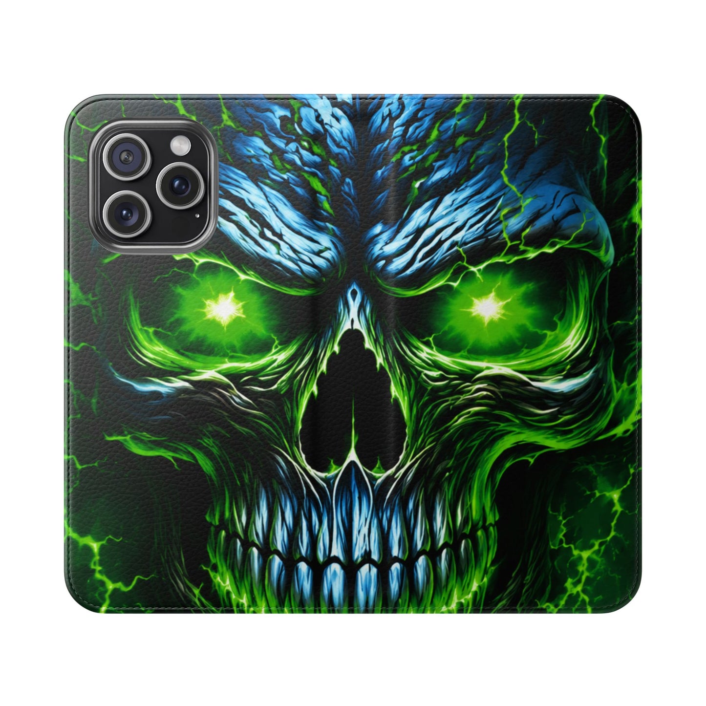 NecroVolt™ Flip Wallet Case for iPhone