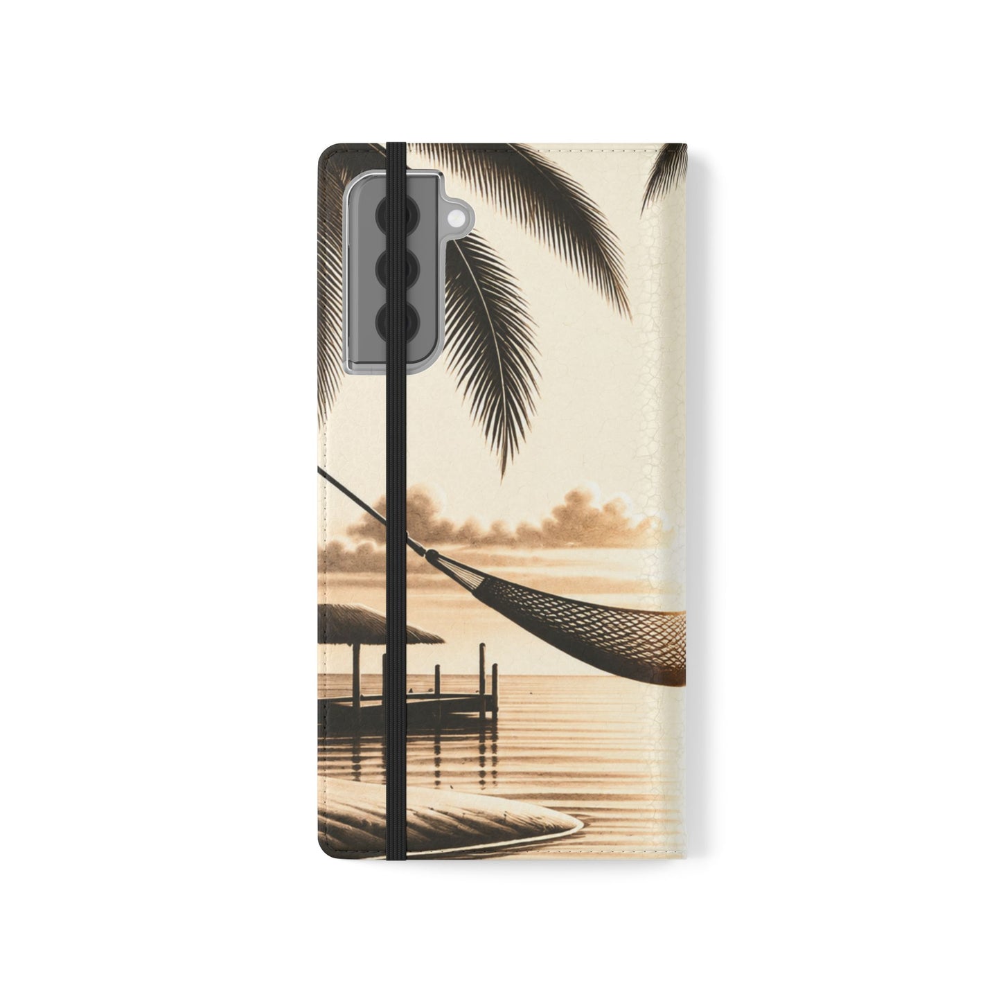 Island Serenity™ Faux Leather Flip Wallet Case for Samsung Galaxy