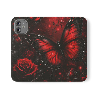 Étui portefeuille à rabat Crimson Metamorphosis™ pour iPhone