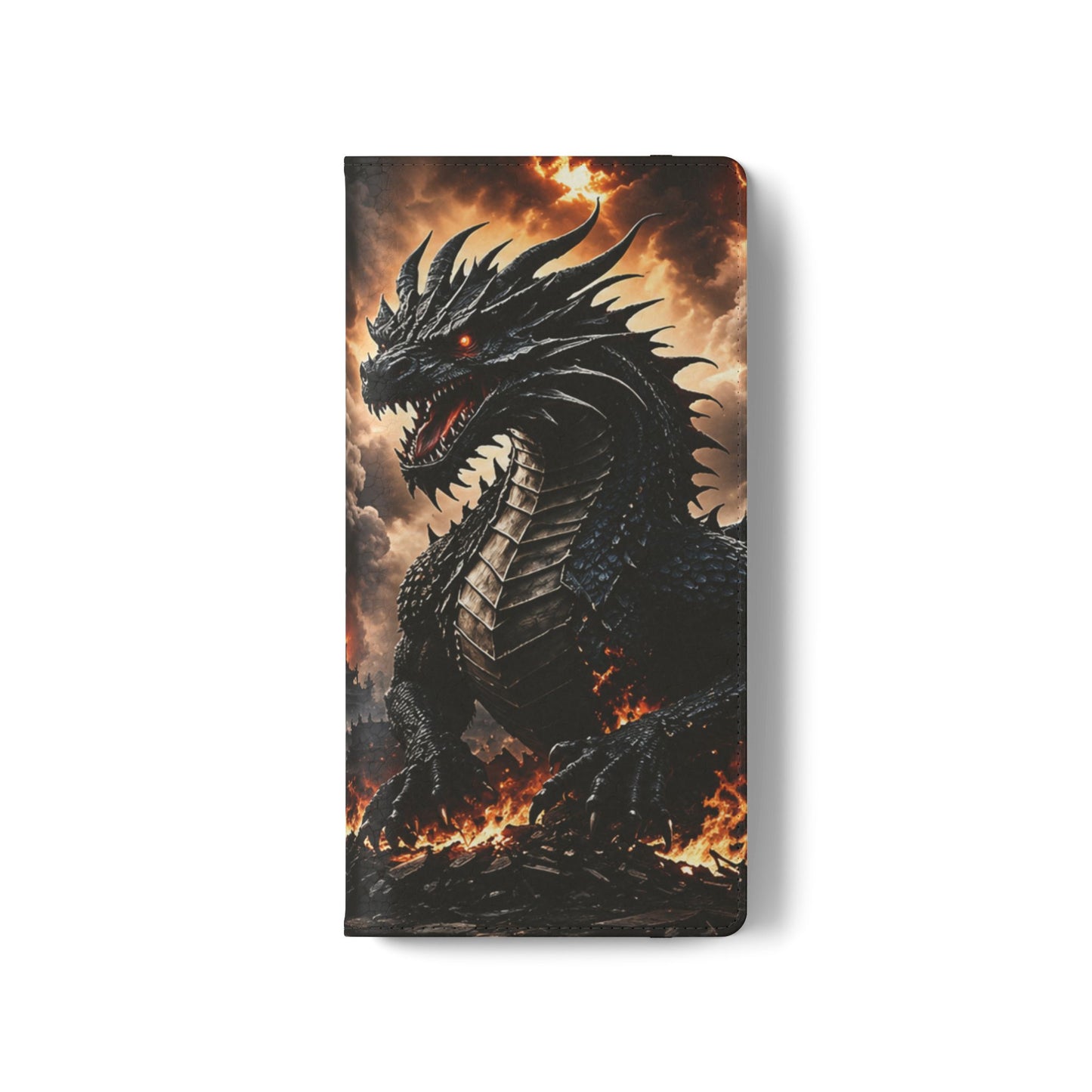 Ashen Dominion™ Flip Case for Samsung Galaxy | Premium Vegan Leather Wallet Case