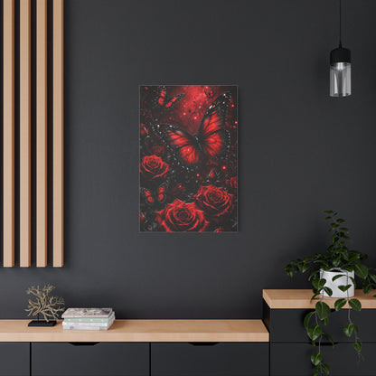 Crimson Metamorphosis™ Matte Stretched Canvas Wall Art (1.25")