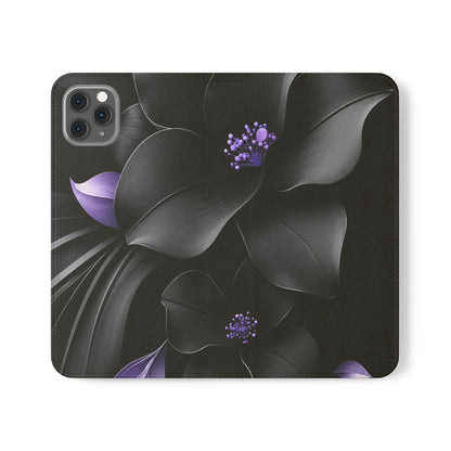 Midnight Lavender™ Flip Case for iPhone | Premium Vegan Leather Wallet Case
