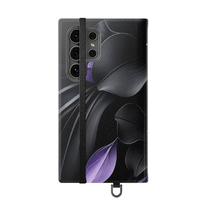 Midnight Lavender™ Flip Case for Samsung Galaxy | Premium Vegan Leather Wallet Case