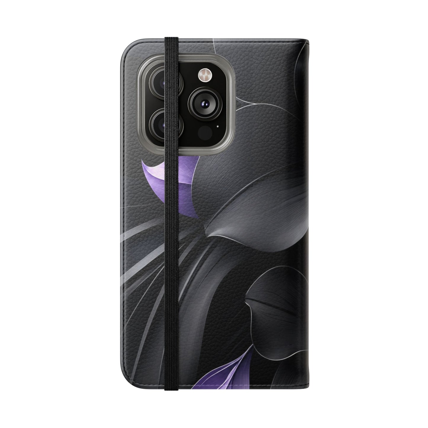Midnight Lavender™ Flip Case for iPhone | Premium Vegan Leather Wallet Case