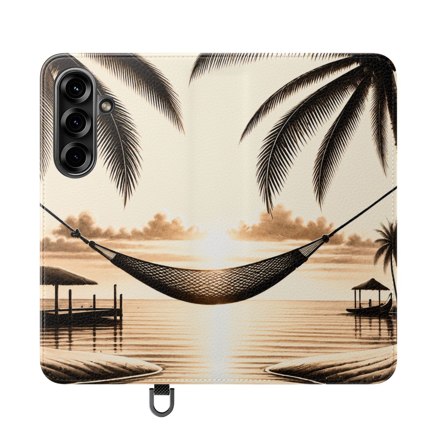 Island Serenity™ Faux Leather Flip Wallet Case for Samsung Galaxy