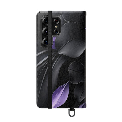 Midnight Lavender™ Flip Case for Samsung Galaxy | Premium Vegan Leather Wallet Case