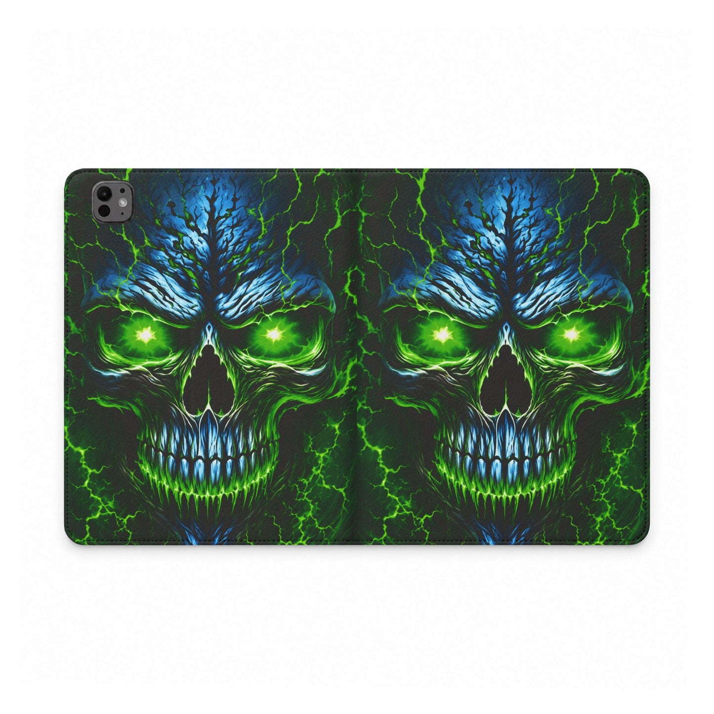 NecroVolt™ Tablet Folio Case for iPad | Skull Wallet Case with Stand