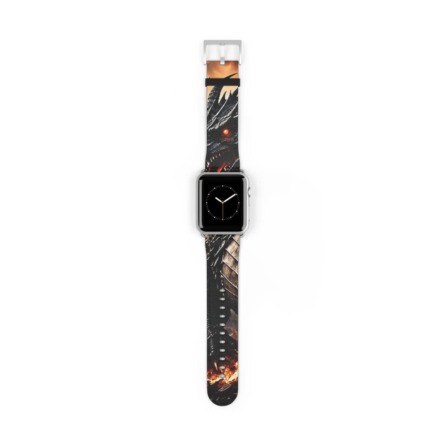 Ashen Dominion™ Apple Watch Band | Dragon Faux Leather Watch Strap