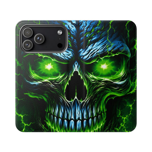 NecroVolt™ Flip Wallet Case for iPhone