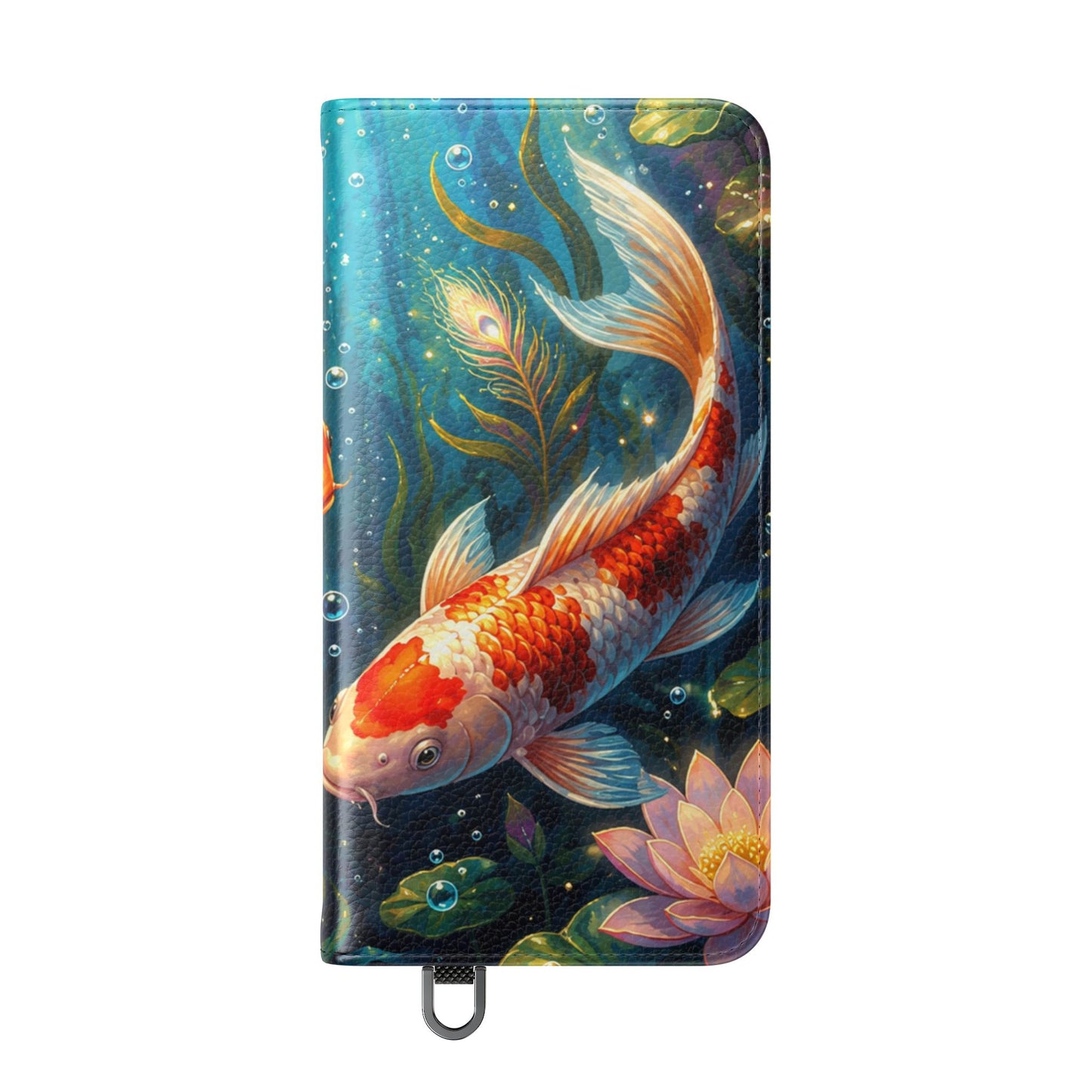 Koi Serenity™ Premium Leather Flip Wallet Case for Samsung Galaxy