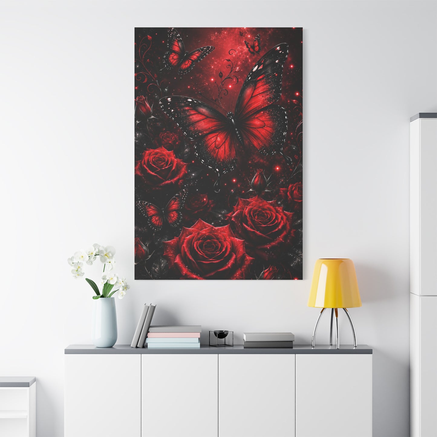 Crimson Metamorphosis™ Matte Stretched Canvas Wall Art (1.25")