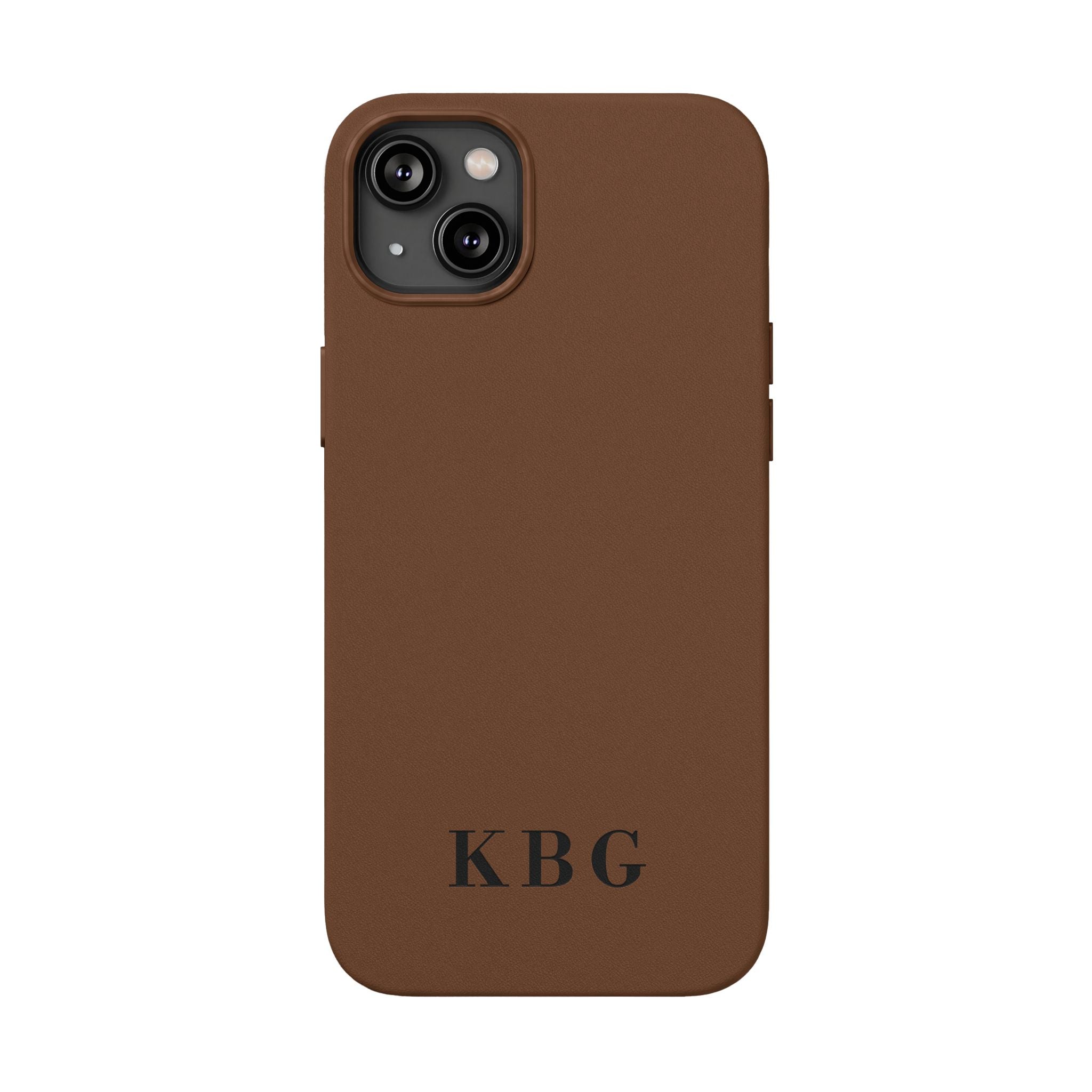 Custom Engraved PU Leather Phone Case | Personalized Monogram