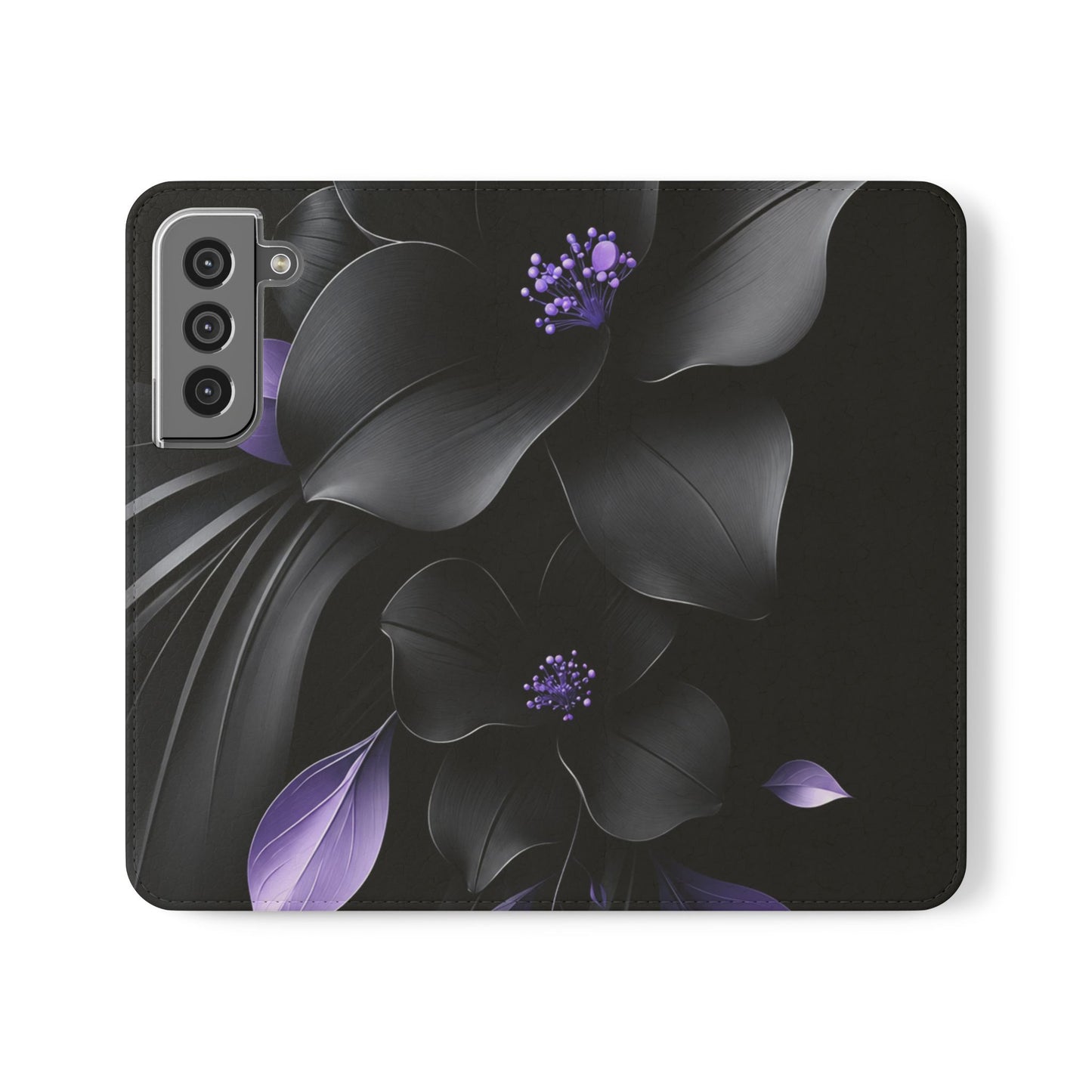 Midnight Lavender™ Flip Case for Samsung Galaxy | Premium Vegan Leather Wallet Case