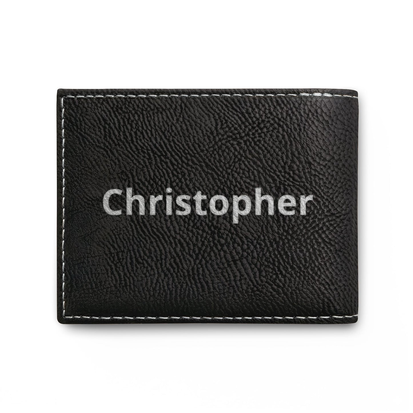 Personalized Take Off™ RFID Bi-Fold Wallet with Flip-Up ID Holder | Custom Engraved Travel Wallet