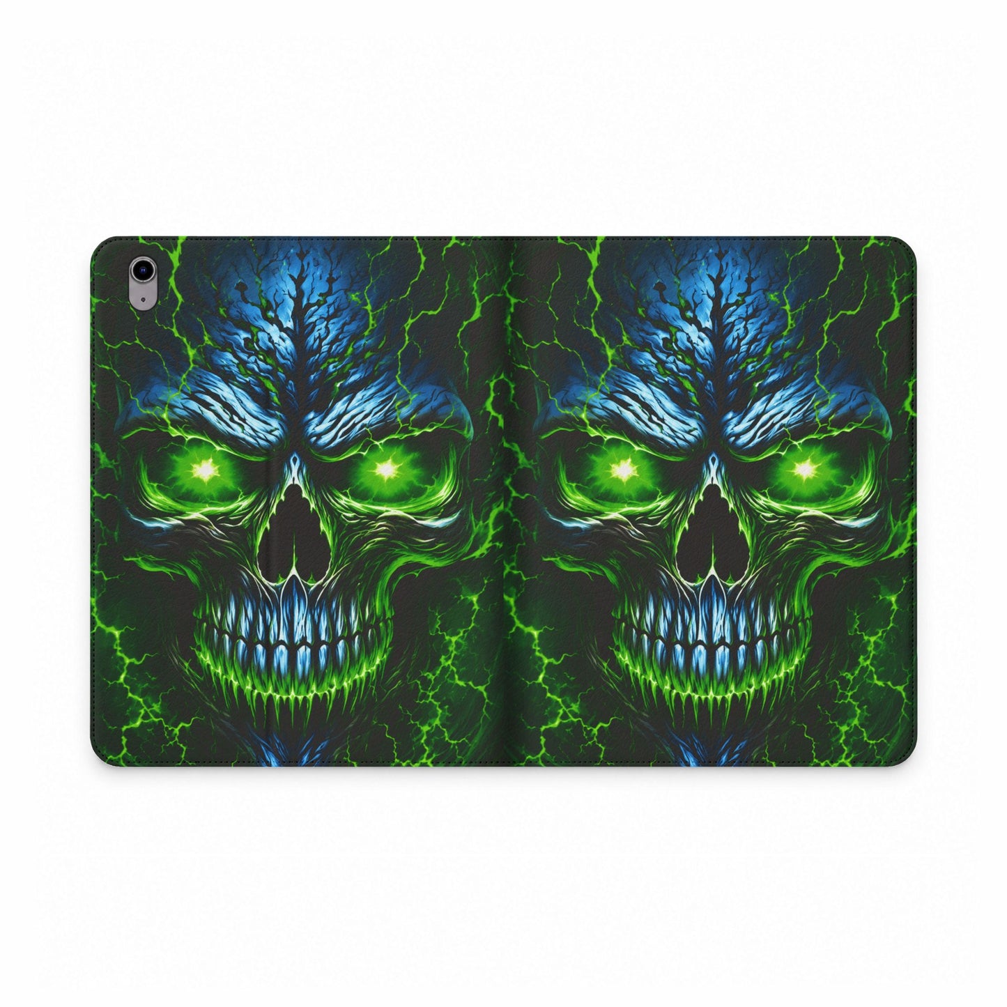 NecroVolt™ Tablet Folio Case for iPad | Skull Wallet Case with Stand