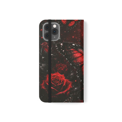 Étui portefeuille à rabat Crimson Metamorphosis™ pour iPhone