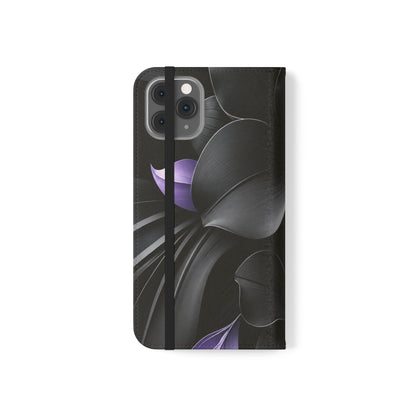 Midnight Lavender™ Flip Case for iPhone | Premium Vegan Leather Wallet Case