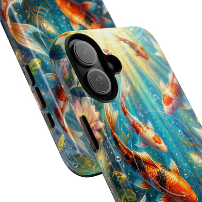 Koi Serenity™ Tough Magnetic Case for iPhone (MagSafe Compatible)