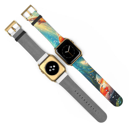 Koi Serenity™ Premium Faux Leather Apple Watch Band