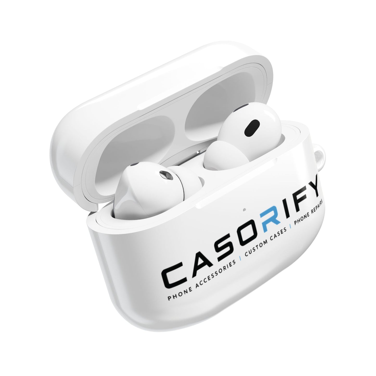 Coque de protection Casorify® Premium pour AirPods avec mousqueton