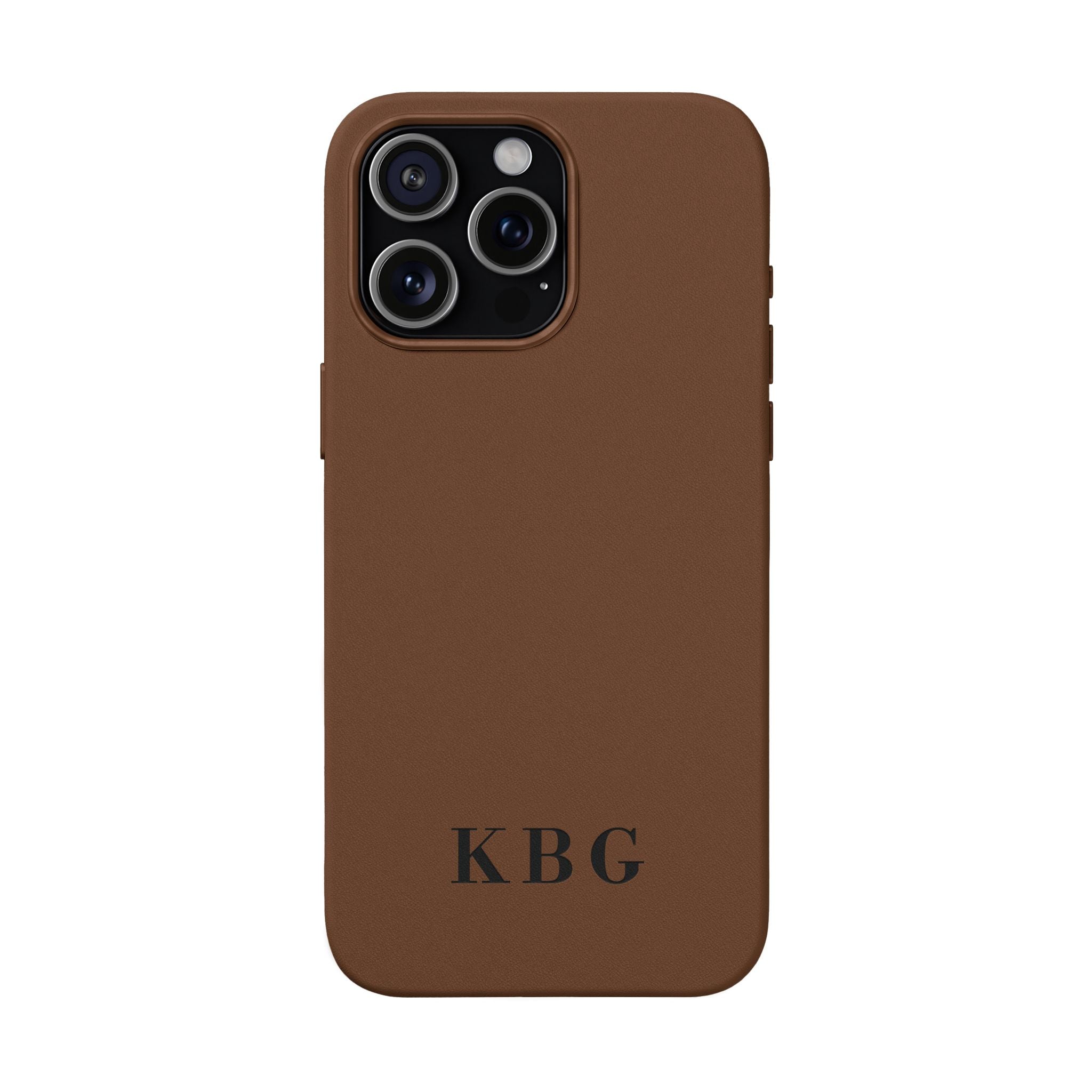 Custom Engraved PU Leather Phone Case | Personalized Monogram