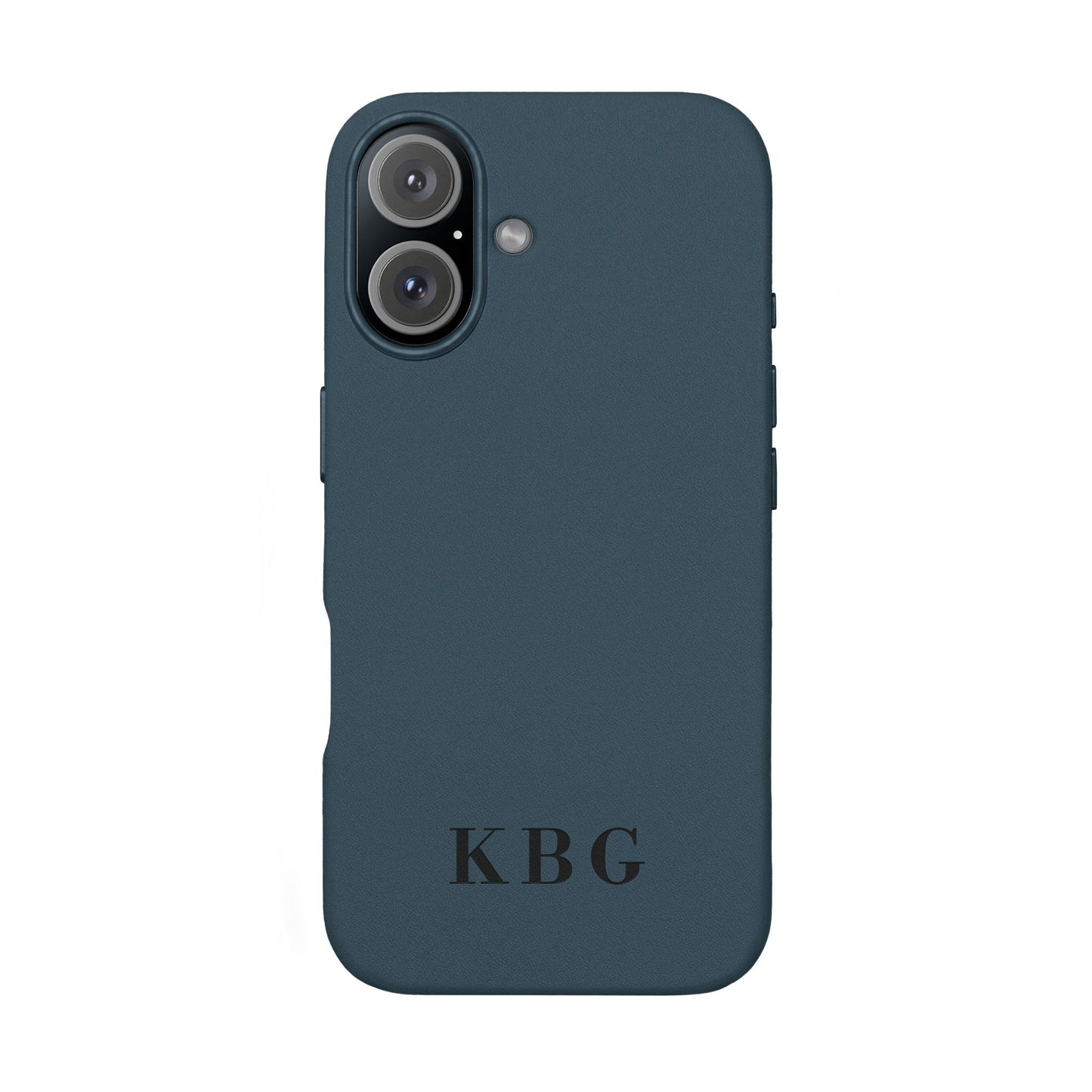 Étui de téléphone en cuir PU gravé sur mesure | Monogramme personnalisé