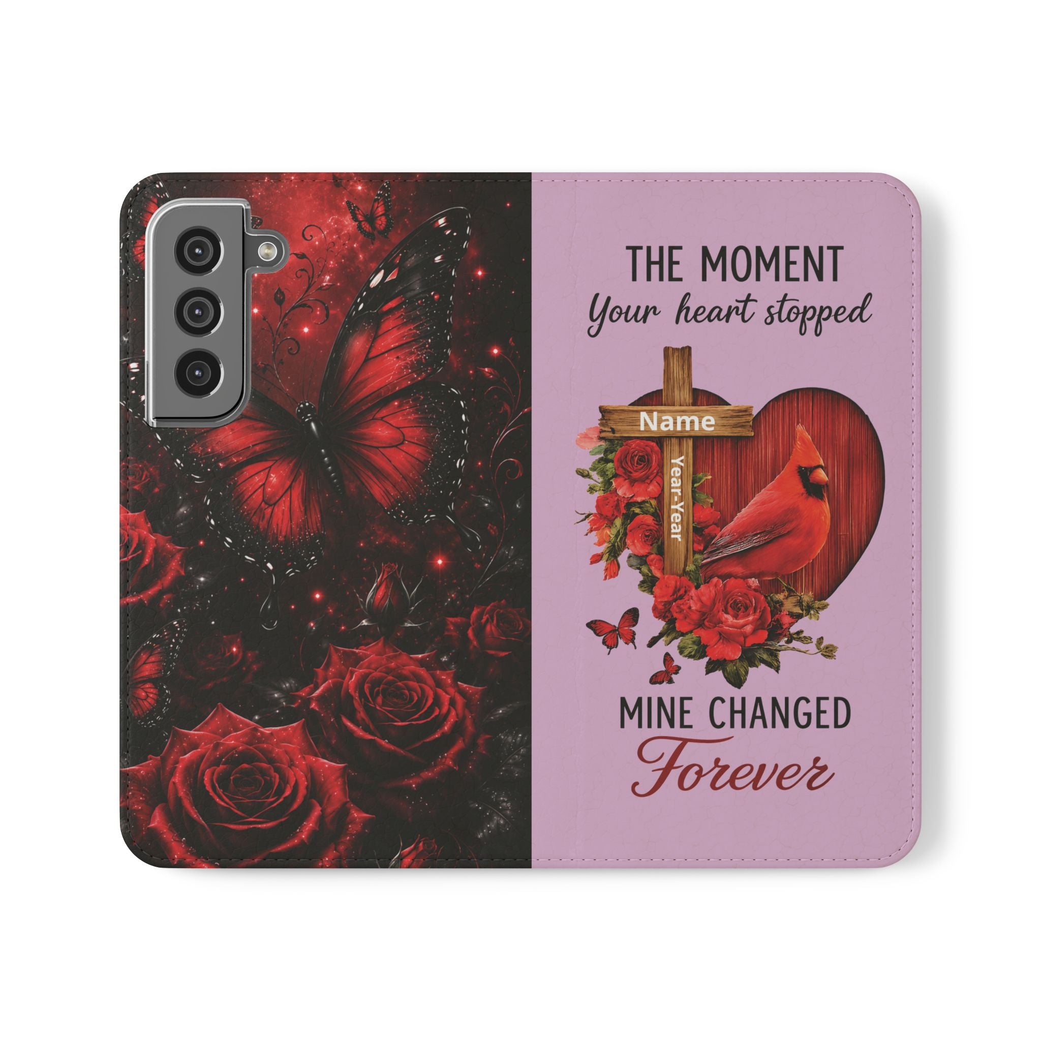 Cardinal's Promise™ Personalized Memorial Flip Wallet Case for Samsung Galaxy S Series