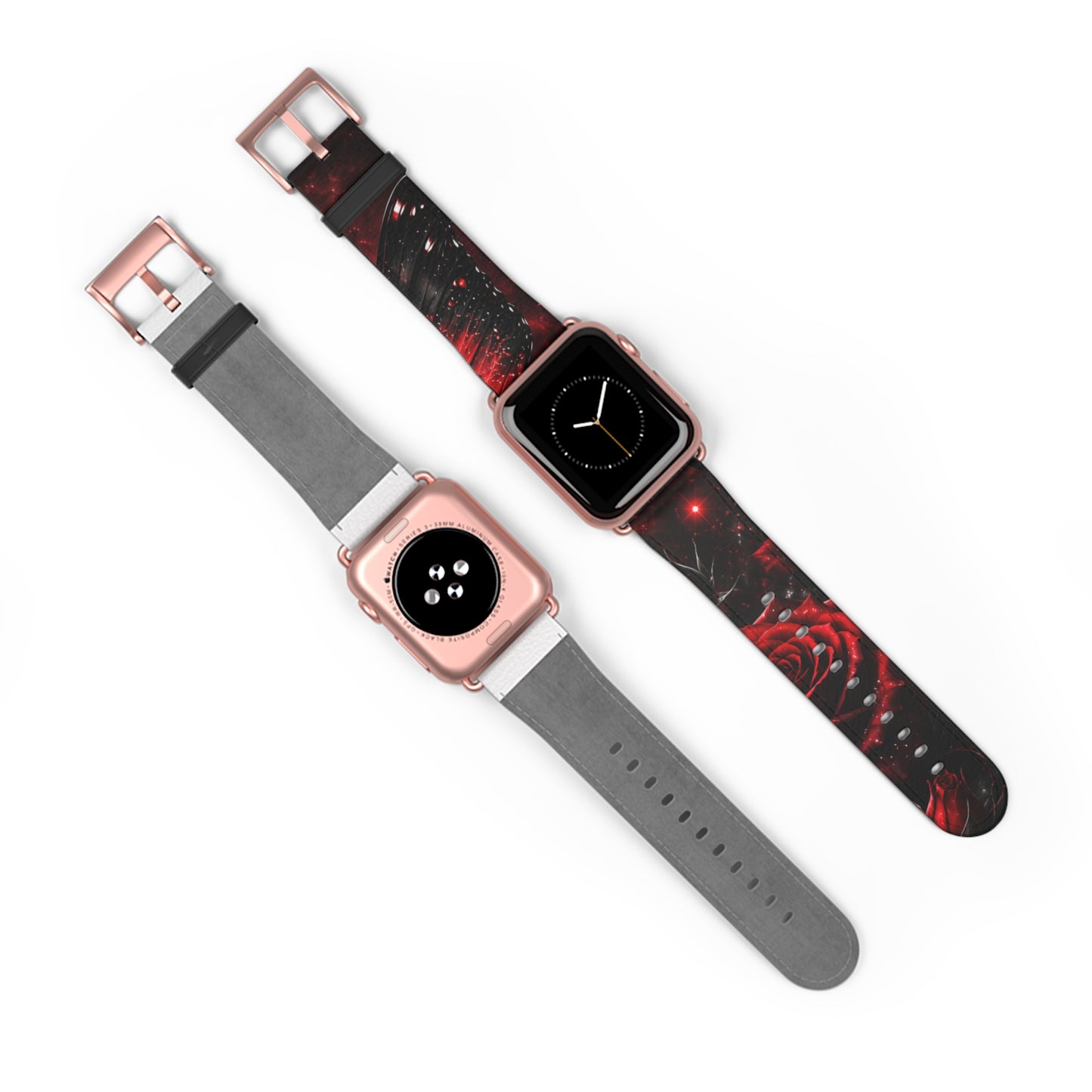 Crimson Metamorphosis™ Apple Watch Band | Premium Faux Leather Strap