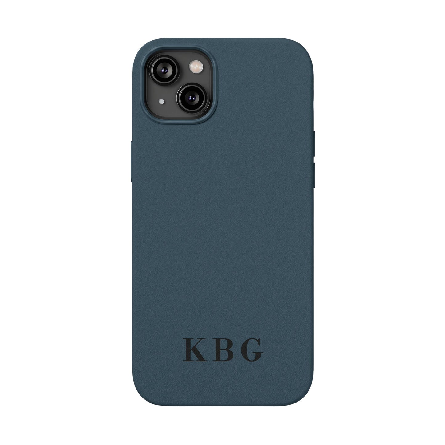 Étui de téléphone en cuir PU gravé sur mesure | Monogramme personnalisé