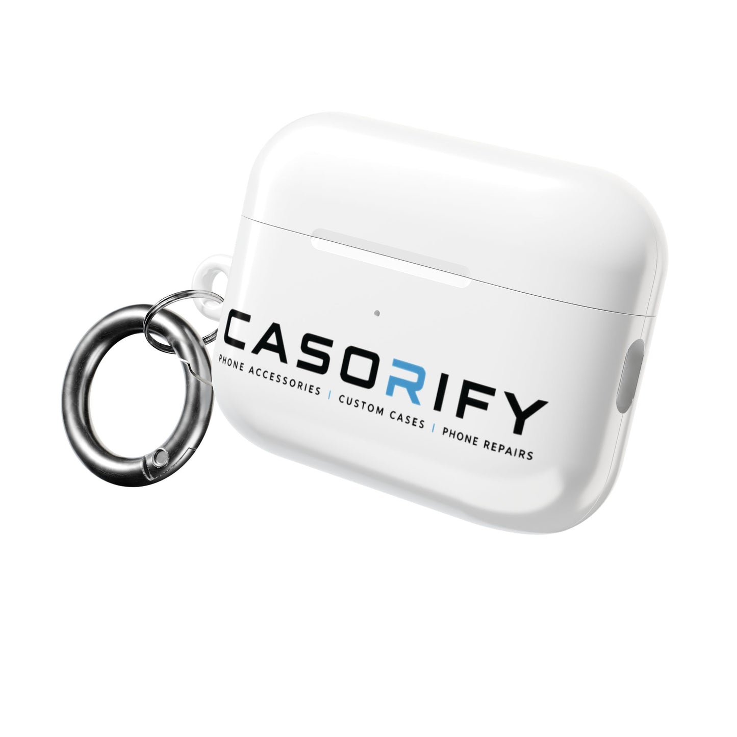 Coque de protection Casorify® Premium pour AirPods avec mousqueton