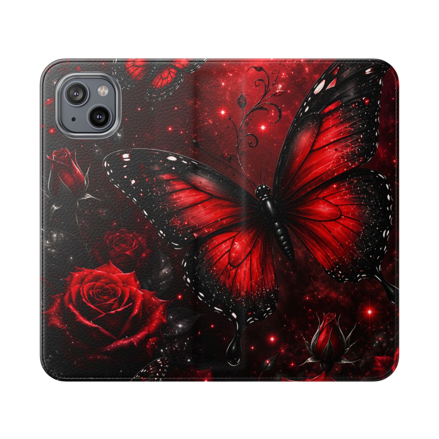 Étui portefeuille à rabat Crimson Metamorphosis™ pour iPhone