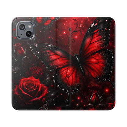 Étui portefeuille à rabat Crimson Metamorphosis™ pour iPhone