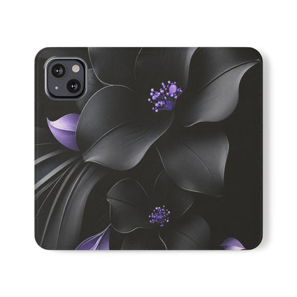 Midnight Lavender™ Flip Case for iPhone | Premium Vegan Leather Wallet Case
