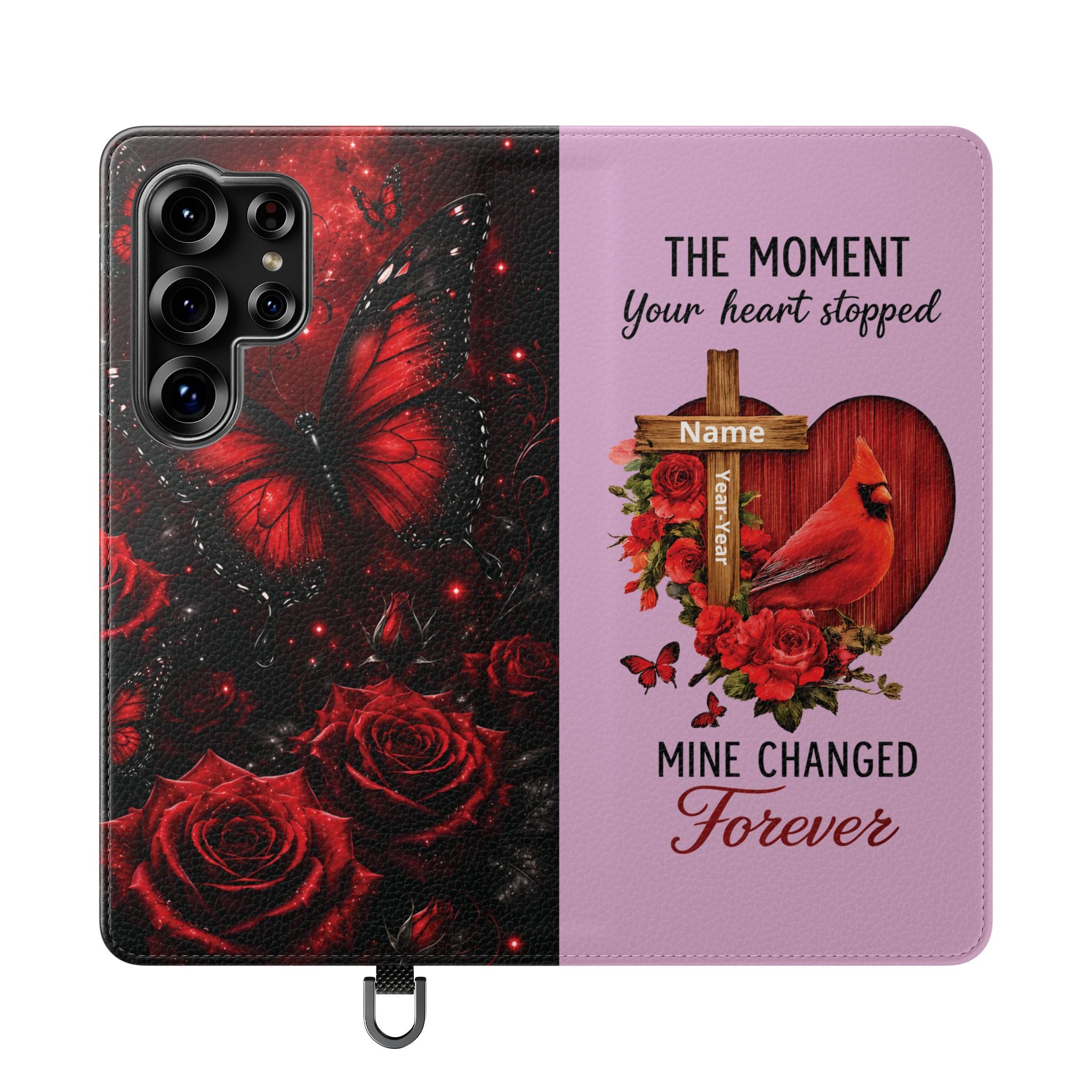 Cardinal's Promise™ Personalized Memorial Flip Wallet Case for Samsung Galaxy S Series