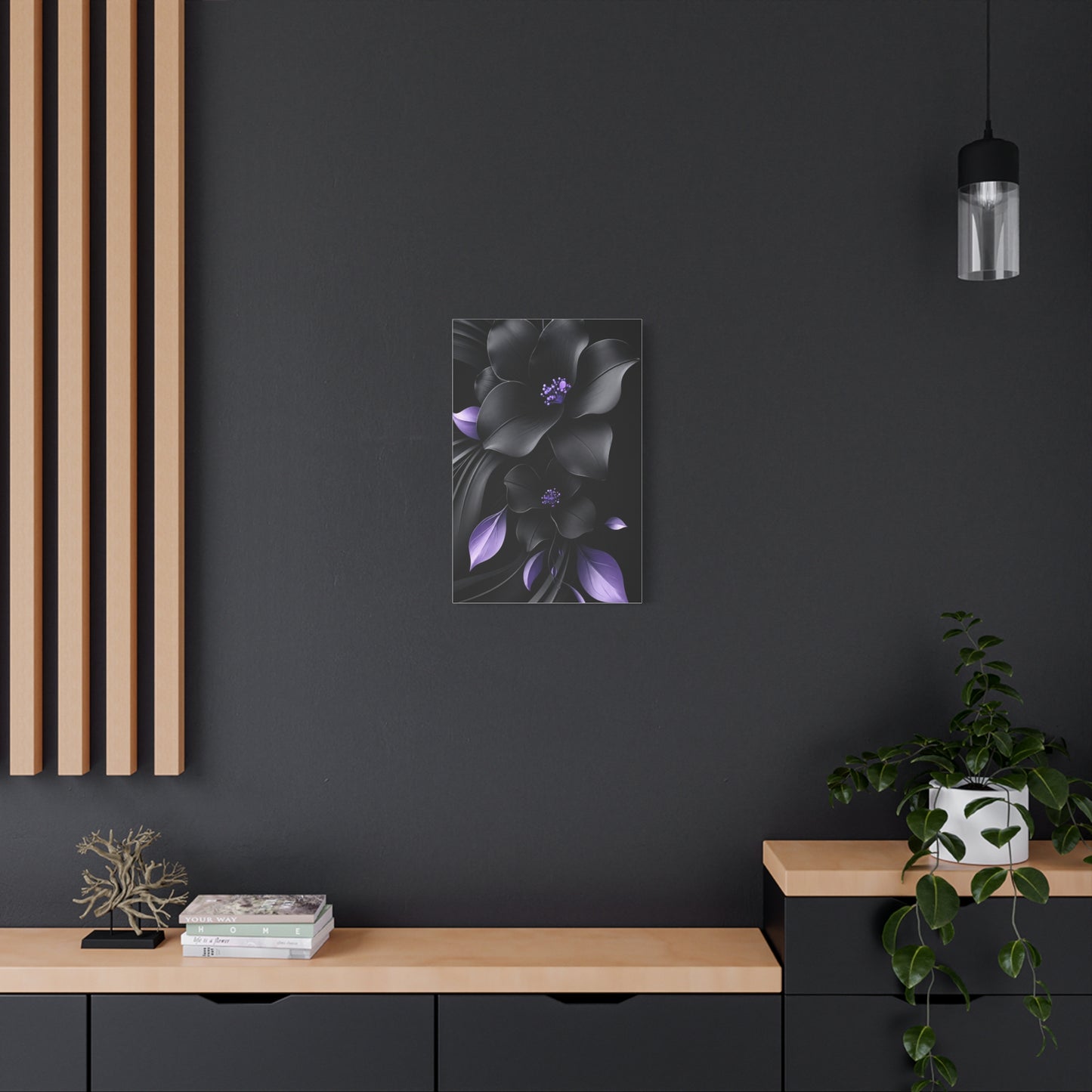 Midnight Lavender™ Matte Stretched Canvas Wall Art (1.25")