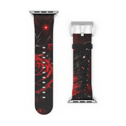 Crimson Metamorphosis™ Apple Watch Band | Premium Faux Leather Strap