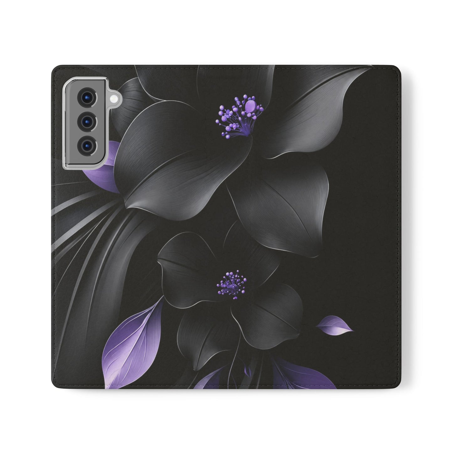Midnight Lavender™ Flip Case for Samsung Galaxy | Premium Vegan Leather Wallet Case