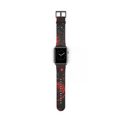 Crimson Metamorphosis™ Apple Watch Band | Premium Faux Leather Strap